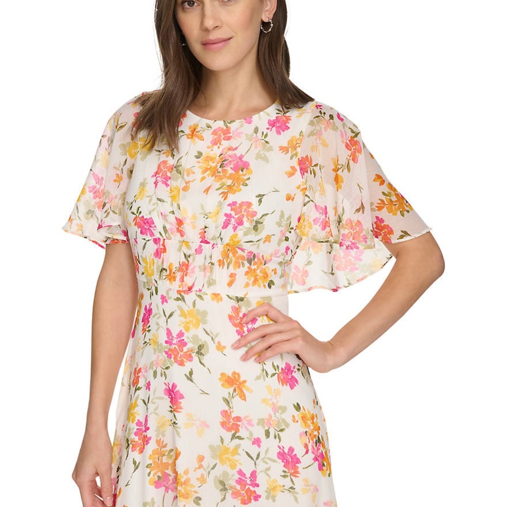 Calvin Klein Spring and Summer Floral Dress NWT - Picture 4 of 9
